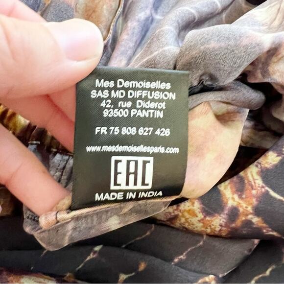 MESDEMOISELLES Hopi Jumpsuit Tie Dye Abstract Print Size 36 or 4 US - Picture 16 of 16